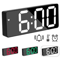 Relógio De Led Digital Mesa Despertador Alarme Temperatura E Demais Funções