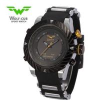 Relógio De Luxo Esportivo Ana- Digital Wolf - Cub Original