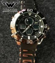 Relógio De Luxo Esportivo Analógico / Digital Wolf - Cub Original Q053