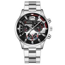 Relógio de Luxo Geneva G0106 - 42mm, Aço, Resistente à Água
