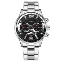 Relógio de Luxo Geneva G0106 43mm Aço Bracelete Quartzo