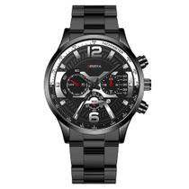 Relógio de Luxo Geneva G0106 - 43mm, Aço, Resistente à Água