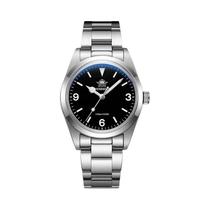 Relógio De Luxo Masculino De Quartzo 36mm Com Espelho De Safira 10Bar À Prova d'Água Luminosa Em Aço