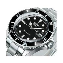 Relógio De Luxo Masculino WINNER Clássico Automático Com Bezel Rotativo E Mostrador Luminoso Com