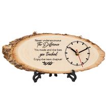 Relógio de madeira Calibron, presente de aposentadoria personalizado para homens Relógio de madeira Calibron, presente de aposentadoria personalizado para homens