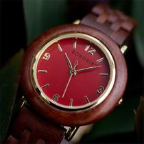 Relógio de Madeira Capsicum Vermelho - Bobo Bird
