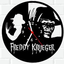 Relógio De Madeira MDF Freddy Krueger Terror Horror