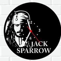 Relógio De Madeira MDF Jack Sparrow Piratas Do Caribe