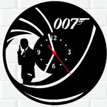 Relógio De Madeira MDF Parede 007 James Bond