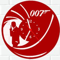 Relógio De Madeira MDF Parede 007 James Bond V - 3D Fantasy
