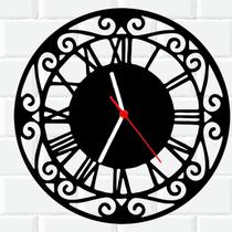 Relógio De Madeira MDF Parede 2