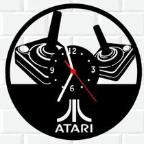 Relógio De Madeira MDF Parede Atari Video Game