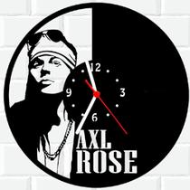 Relógio De Madeira MDF Parede Axl Rose Guns N Roses