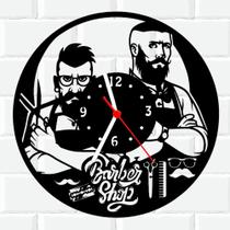 Relógio De Madeira MDF Parede Barber Shop Barbearia 2