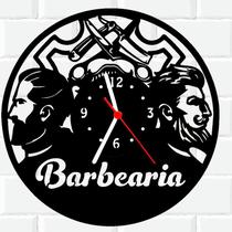 Relógio De Madeira MDF Parede Barber Shop Barbearia 4