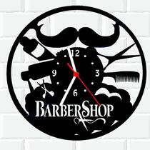 Relógio De Madeira MDF Parede Barber Shop Barbearia 8