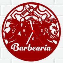 Relógio De Madeira MDF Parede Barber Shop Barbearia 9 V - 3D Fantasy
