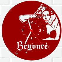 Relógio De Madeira MDF Parede Beyonce Cantora V
