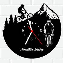 Relógio De Madeira MDF Parede Bicicleta Bike Mountain 1