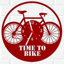 Relógio De Madeira MDF Parede Bicicleta Bike Mountain 3 V
