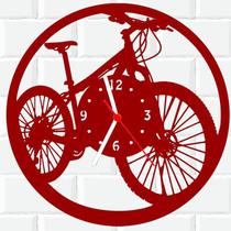 Relógio De Madeira MDF Parede Bicicleta Bike Mountain 7 V
