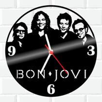 Relógio De Madeira MDF Parede Bon Jovi Rock 3 - 3D Fantasy