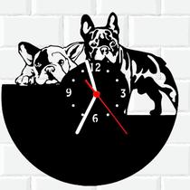 Relógio De Madeira MDF Parede Cachorro Pet 3