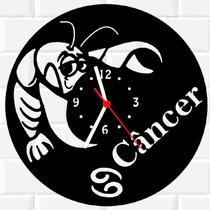 Relógio De Madeira MDF Parede Cancer Signo Horoscopo - 3D Fantasy