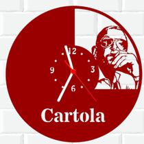 Relógio De Madeira MDF Parede Cartola Samba V - 3D Fantasy