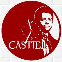 Relógio De Madeira MDF Parede Castiel Supernatural V