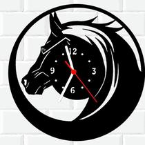 Relógio De Madeira MDF Parede Cavalo Animal 2