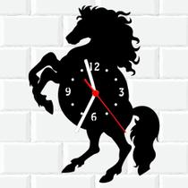 Relógio De Madeira MDF Parede Cavalo Animal 3