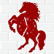 Relógio De Madeira MDF Parede Cavalo Animal 3 V