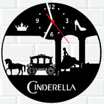 Relógio De Madeira MDF Parede Cinderela Disney Princesa - 3D Fantasy
