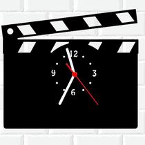 Relógio De Madeira MDF Parede Cinema Filme Hollywood 2