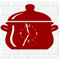 Relógio De Madeira MDF Parede Cozinha Casa Decoracao 5 V