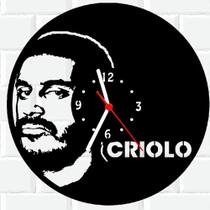 Relógio De Madeira MDF Parede Criolo Rap Rapper 1 - 3D Fantasy