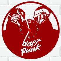 Relógio De Madeira MDF Parede Daft Punk Eletronica V