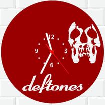 Relógio De Madeira MDF Parede Deftones Rock 2 V - 3D Fantasy
