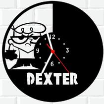 Relógio De Madeira MDF Parede Dexter Desenho Cartoon