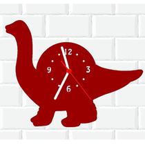 Relógio De Madeira MDF Parede Dinossauro Animais V