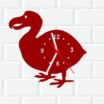 Relógio De Madeira MDF Parede Dodo Passaro Natureza V