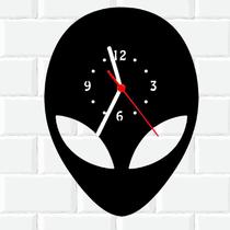 Relógio De Madeira MDF Parede Et Alien Alienigena