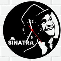 Relógio De Madeira MDF Parede Frank Sinatra