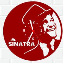 Relógio De Madeira MDF Parede Frank Sinatra V