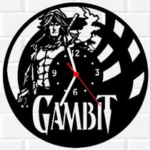 Relógio De Madeira MDF Parede Gambit X-men Heroi Marvel
