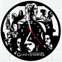 Relógio De Madeira MDF Parede Game Of Thrones Got Serie 2