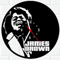 Relógio De Madeira MDF Parede James Brown Musica Cantor - 3D Fantasy