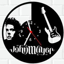 Relógio De Madeira MDF Parede John Mayer Cantor Musica 1 - 3D Fantasy