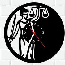 Relógio De Madeira MDF Parede Justiça Direito 2